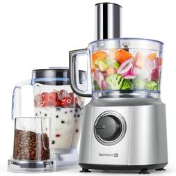 Vegetable Chopper Blender Coffee Grinder Dicing Kit Silver